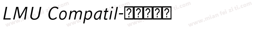 LMU Compatil字体转换